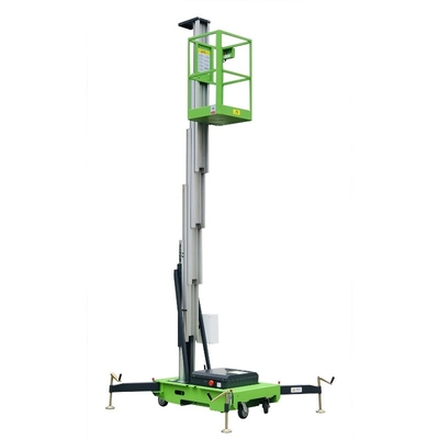 puissance de levage verticale hydraulique de la table élévatrice de plate-forme en aluminium de travail aérien de 8m 0.75Kw