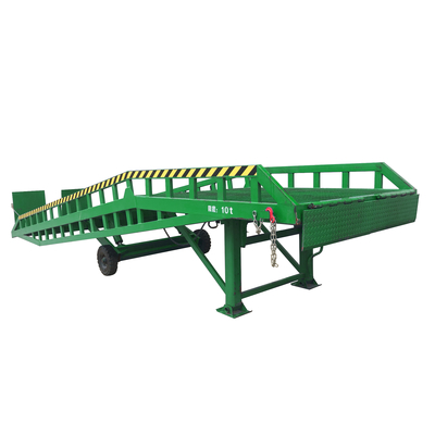 8000Kg Capacity Container Loading Portable Dock Ramp Manual Hydraulic Power
