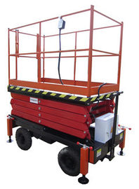 7.5 Meters Small Vertical Electric Scissor Manlift with Antiskid Checkered Plate