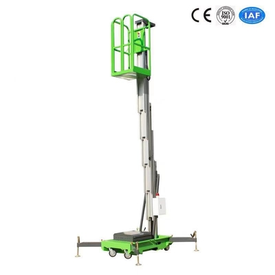 6 mètres choisissent la capacité de chargement verticale industrielle en aluminium de l'ascenseur 130Kg de plate-forme de mât