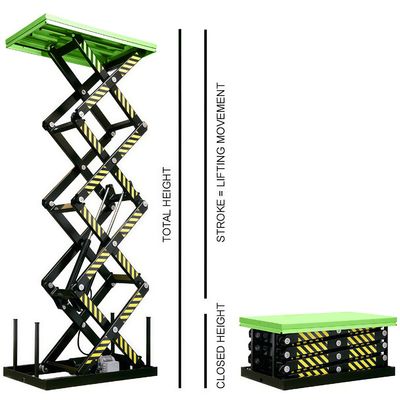 Table d'ascenseur hydraulique stationnaire verticale personnalisable Pour la construction de entrepôts